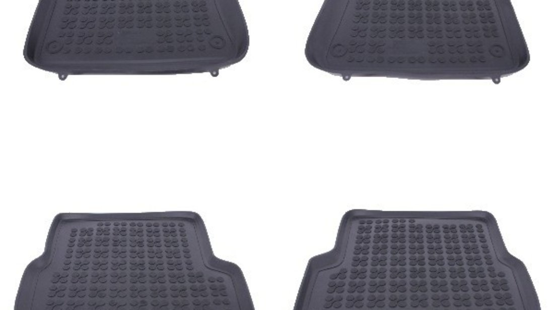 Covorase Presuri Auto Negru din Cauciuc compatibil cu AUDI A6 4F C6 (2008-2011) Floor mat