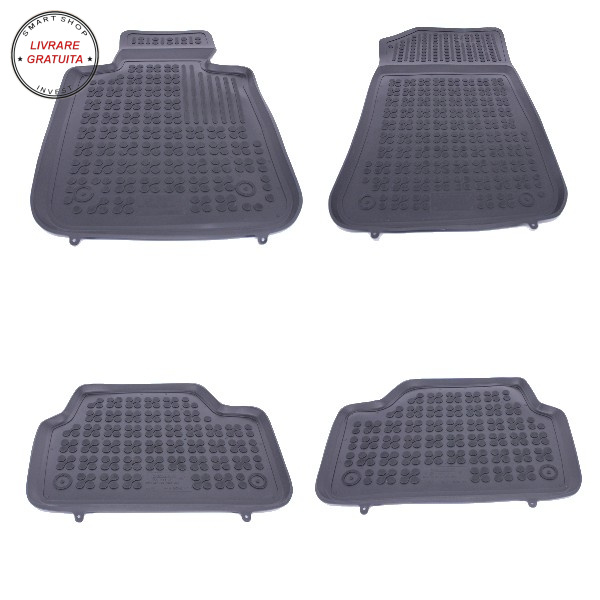 Covorase Presuri Auto Negru din Cauciuc compatibil cu BMW Seria 1 E87 (2004-2011) F20 (2011-2019)- livrare gratuita