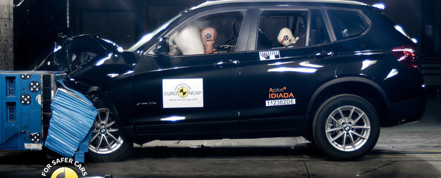 Crash-test BMW: noul X3 primeste punctaj maxim de la Euro NCAP