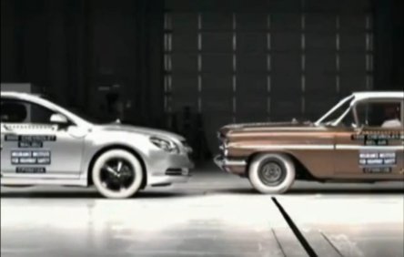 Crash Test: Chevrolet BelAir 1959 vs. Chevrolet Malibu 2009