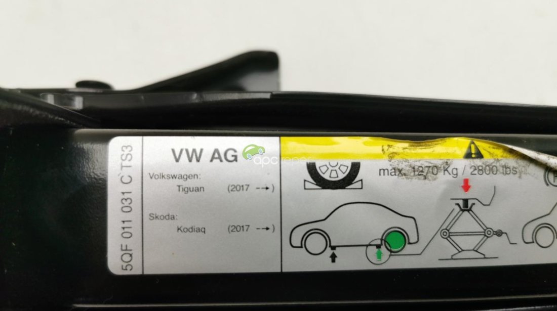 Cric Original VW Tiguan 5N / Audi Q3 F3 / Skoda Kodiaq - Cod: 5QF011031C