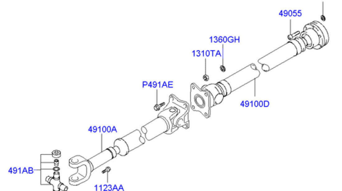 Cruce cardan fata Hyundai Terracan JAPANPARTS S2000055A