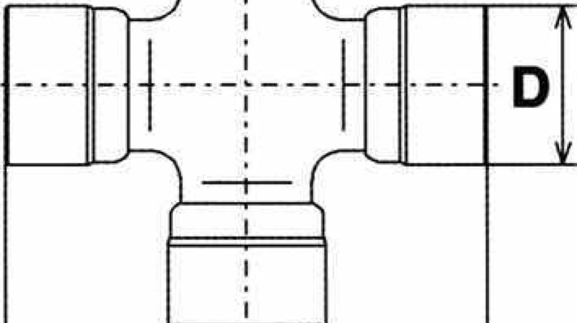 Cruce cardan fata/spate Nissan Terrano II JAPANPARTS 371257F025