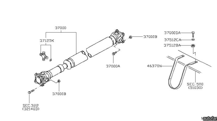 Cruce cardan Nissan Cabstar BLUE PRINT 37125-MB425