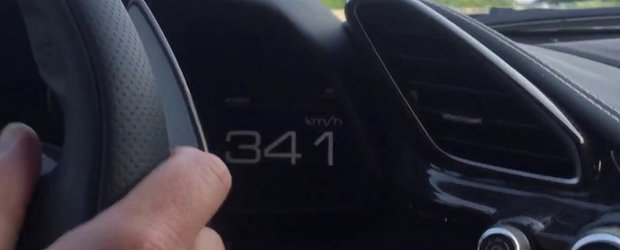 Cu 341 km/h pe drumurile publice la bordul unui Ferrari