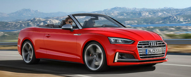 Cu pletele in vant in doar 15 secunde. Audi tocmai a lansat noua generatie A5 Cabrio