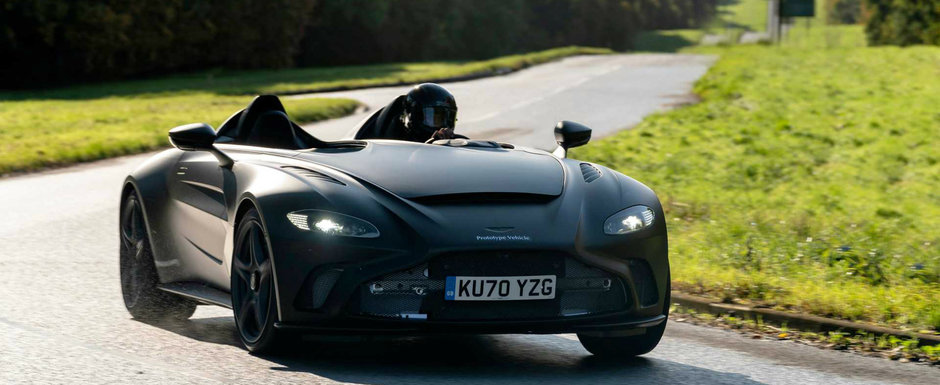Cu un pas mai aproape de productie. Noua super masina, fara plafon si parbriz, de la Aston Martin a iesit in PREMIERA pe strazi Cu un pas mai aproape de productie. Noua super masina, fara plafon si parbriz, de la Aston Martin a iesit in PREMIERA pe strazi
