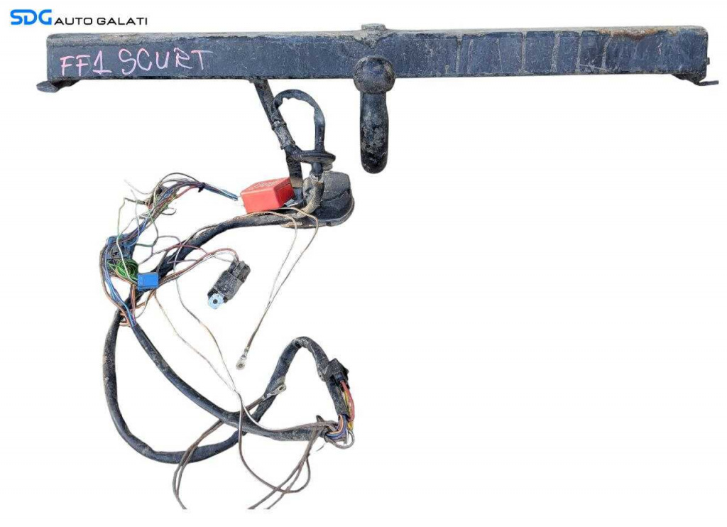 Cui Carlig Remorcare Tractare cu Instalatie Electrica Ford Focus 1 Hatchback Scurt 1998 - 2004 [LC1973]