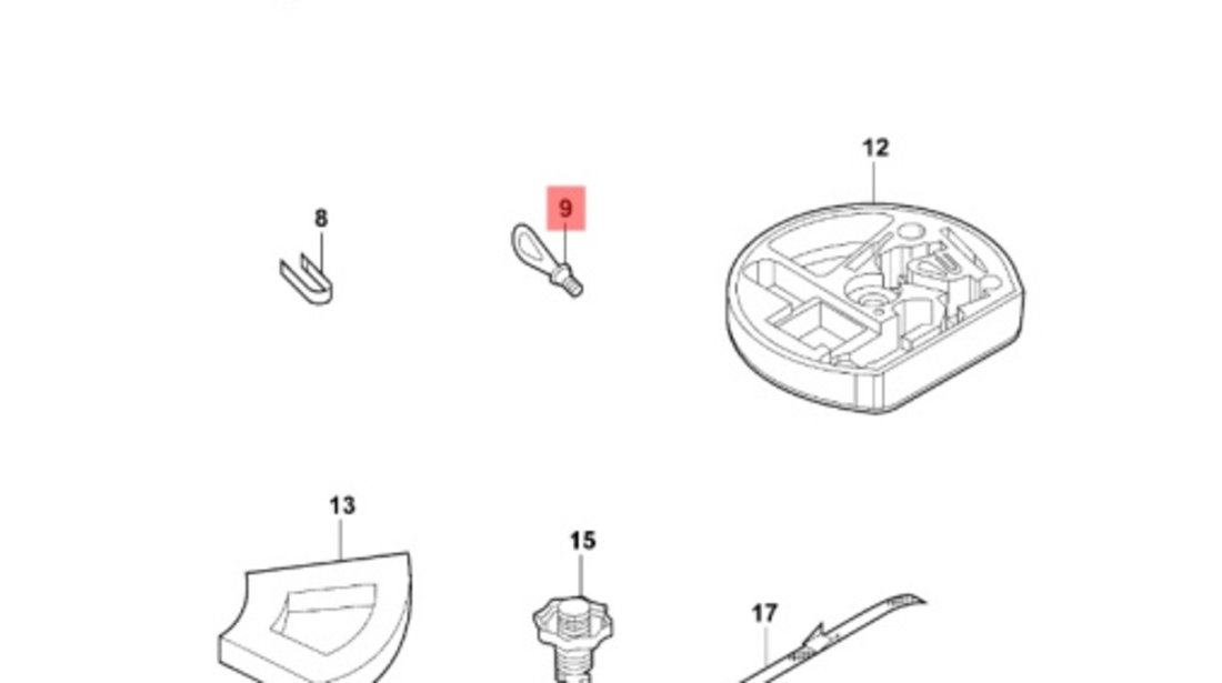 Cui tractare 1T0805615 Audi A3 8P 2.0TDI 2004 BKD OEM 1T0805615