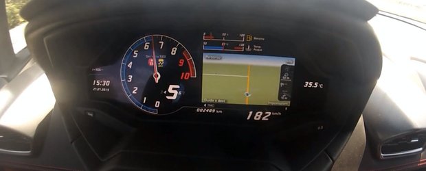 Cum accelereaza un Lamborghini Huracan de la 0 la 200 km/h cu Launch Control