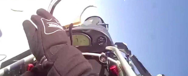 Cum arata de la volan un accident la 595 kilometri pe ora?