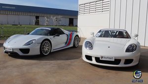 Cum arata EVOLUTIA: Scurta liniuta intre noul Porsche 918 si vechiul Carrera GT