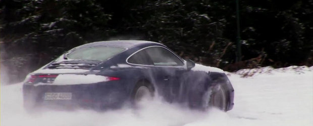 Cum se descurca pe ploaie si in zapada noul Porsche 911 Carrera 4S