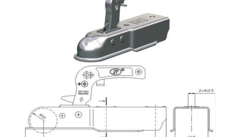 Cupla Remorca Patrata 750I