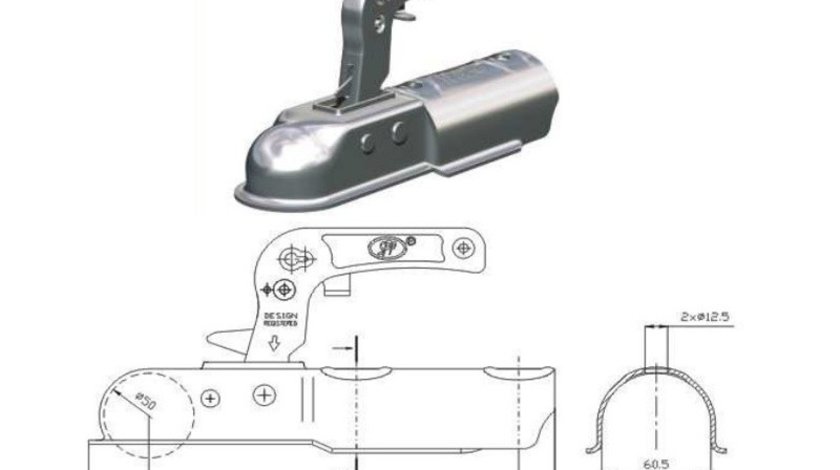 Cupla Remorca Rotunda 750D