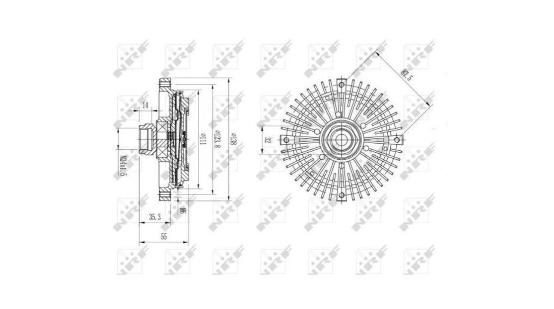 Cupla, ventilator radiator BMW 5 (E39) 1995-2003 #3 058010N