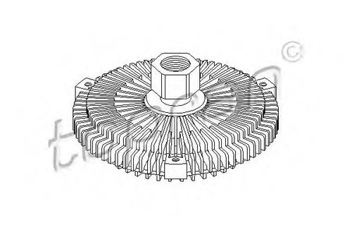 Cupla, ventilator radiator BMW Seria 3 Compact (E46) (2001 - 2005) TOPRAN 500 864 piesa NOUA
