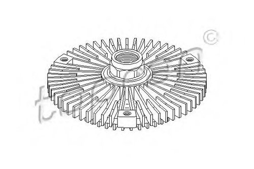 Cupla, ventilator radiator BMW Seria 3 (E46) (1998 - 2005) TOPRAN 500 403 piesa NOUA