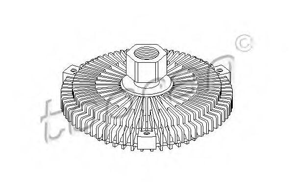 Cupla, ventilator radiator BMW X5 (E53) (2000 - 2006) TOPRAN 500 864 piesa NOUA