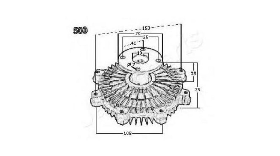 Cupla, ventilator radiator Chrysler VOYAGER II (ES) 1990-1995 #2 3605500