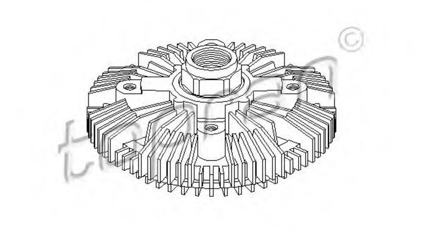 Cupla, ventilator radiator FORD TRANSIT platou / sasiu (E) (1994 - 2000) TOPRAN 302 004 piesa NOUA