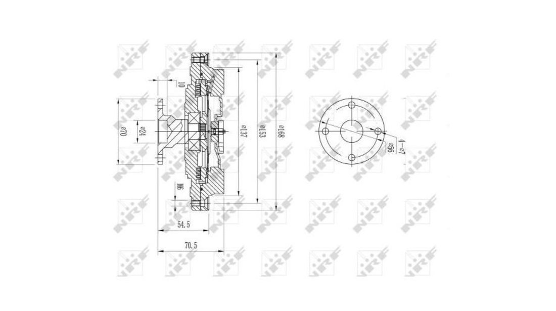 Cupla, ventilator radiator Hyundai H 200 caroserie 1997-2007 #2 252374A000