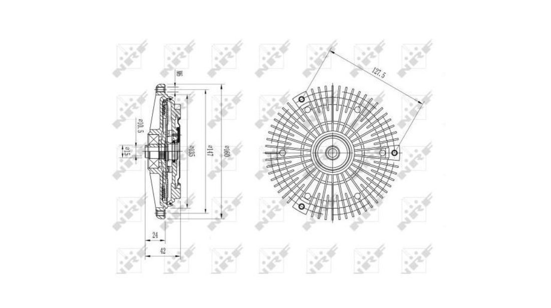 Cupla, ventilator radiator Mercedes E-CLASS (W210) 1995-2003 #3 0140200056