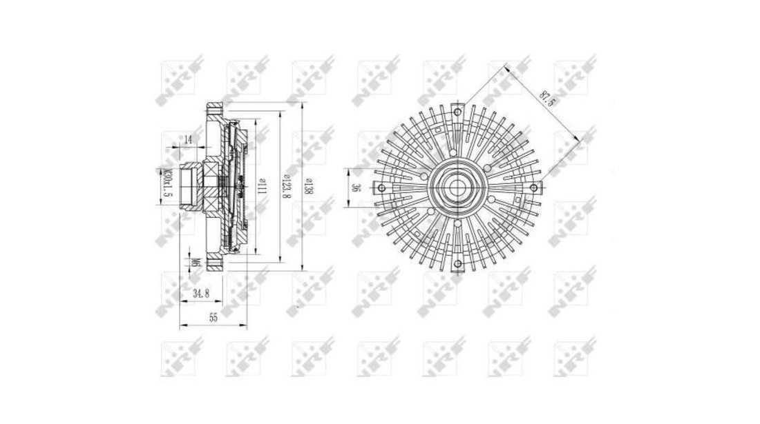 Cupla, ventilator radiator Mercedes E-CLASS (W210) 1995-2003 #3 0140200055