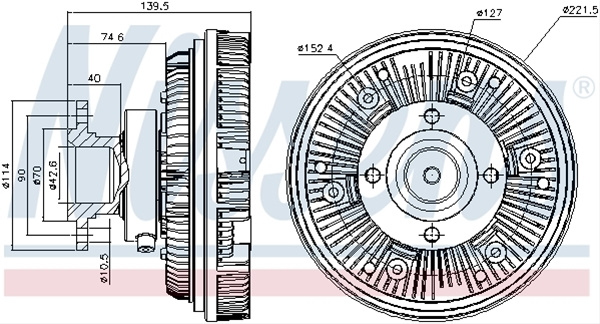 Cupla, Ventilator Radiator Nissens Man 86039