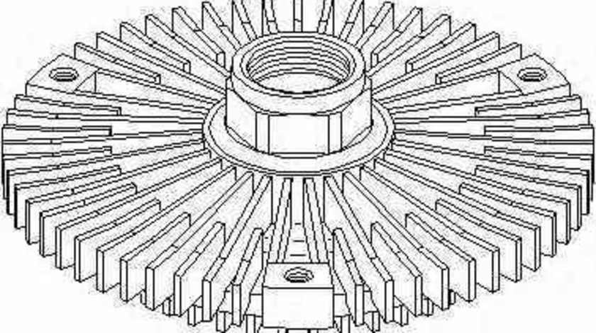 Cupla ventilator radiator / Vascocuplaj MERCEDES-BENZ E-CLASS W124 TOPRAN 400 605