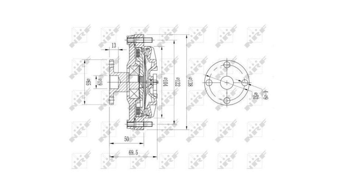 Cupla, ventilator radiator Volvo 240 Break (P245) 1974-1993 #2 1266788