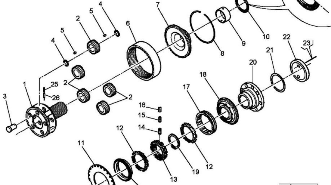 Cuplaj cardan din cutie de viteze Renault Premium DXi (poz.20) ZF 5001843761