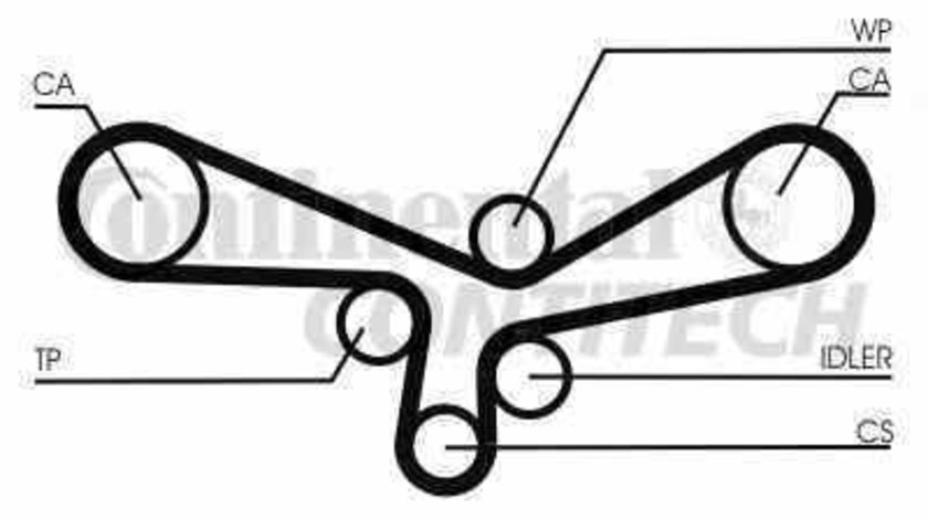 Curea de distributie AUDI A4 8E2 B6 CONTITECH CT920