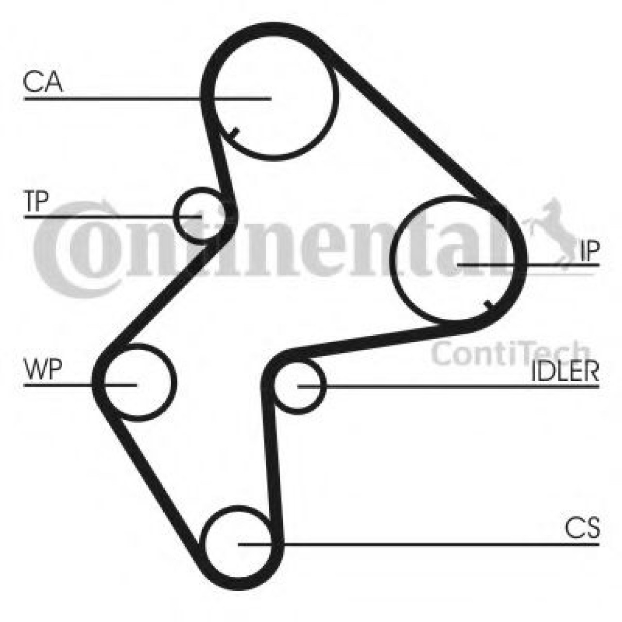 Curea de distributie CITROEN XANTIA (X2) (1998 - 2003) CONTITECH CT772 piesa NOUA
