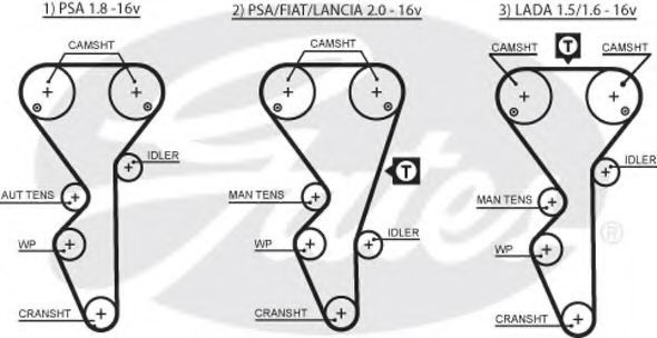 Curea de distributie CITROEN XSARA (N1) (1997 - 2005) GATES 5468XS piesa NOUA