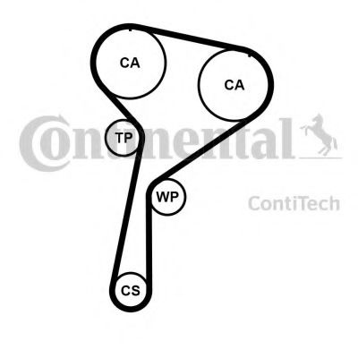 Curea de distributie DACIA LOGAN II (2012 - 2016) CONTITECH CT1184 piesa NOUA