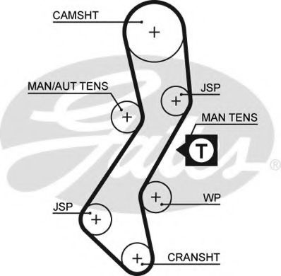 Curea de distributie FORD MONDEO II Combi (BNP) (1996 - 2000) GATES 5451XS piesa NOUA