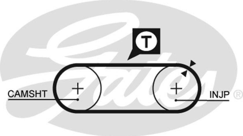 Curea de distributie (GAT5034 GATES) AUDI,VOLVO,VW