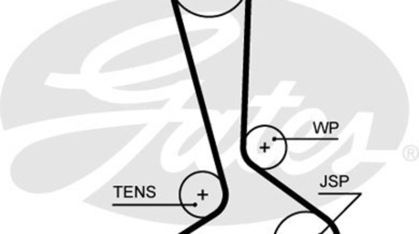 Curea de distributie (GAT5645XS GATES) CHEVROLET,CHRYSLER,DODGE,JEEP,LANCIA