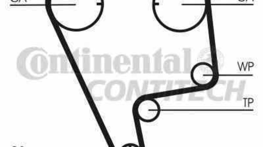 Curea de distributie HONDA CIVIC IV Hatchback EC ED EE CONTITECH CT773