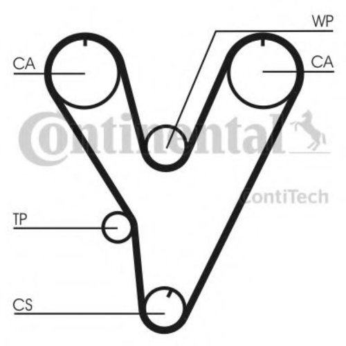 Curea de distributie MITSUBISHI PAJERO II (V3_W, V2_W, V4_W) (1990 - 1999) CONTITECH CT805 piesa NOU...