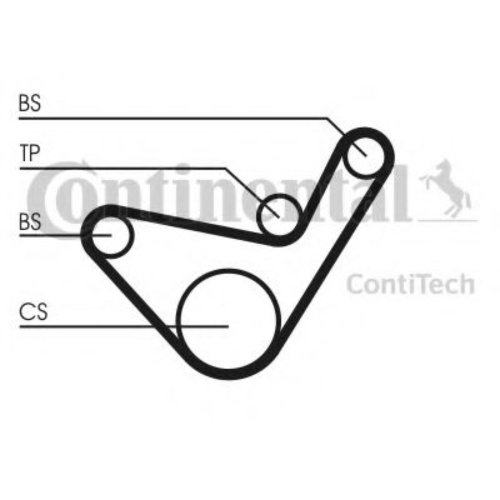 Curea de distributie MITSUBISHI PAJERO III Canvas Top (V6_W, V7_W) (2000 - 2006) CONTITECH CT1107 pi...