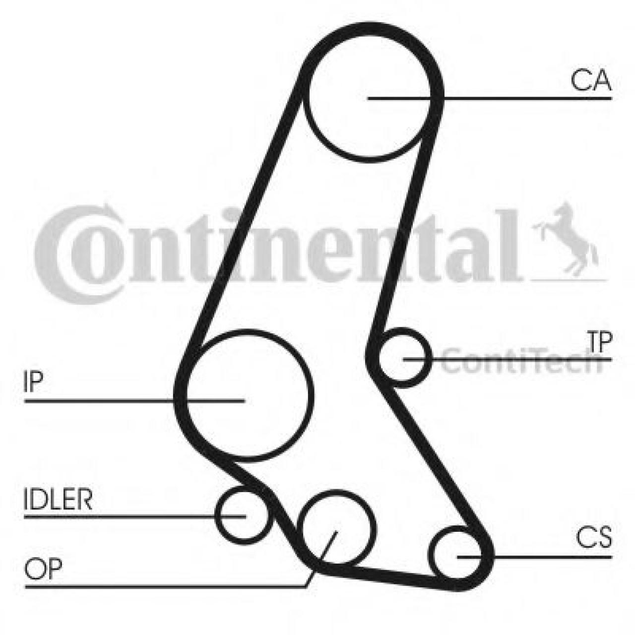 Curea de distributie OPEL VECTRA B (36) (1995 - 2002) CONTITECH CT748 piesa NOUA