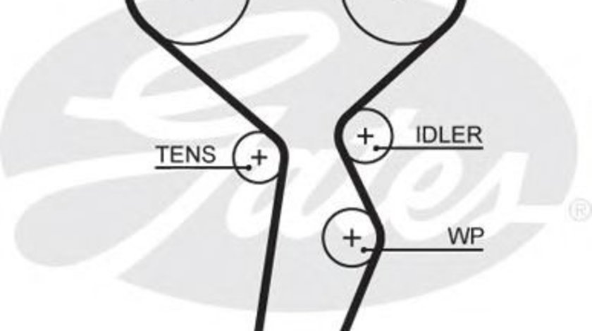 Curea de distributie RENAULT LAGUNA II (BG0/1) (2001 - 2016) GATES 5671XS piesa NOUA