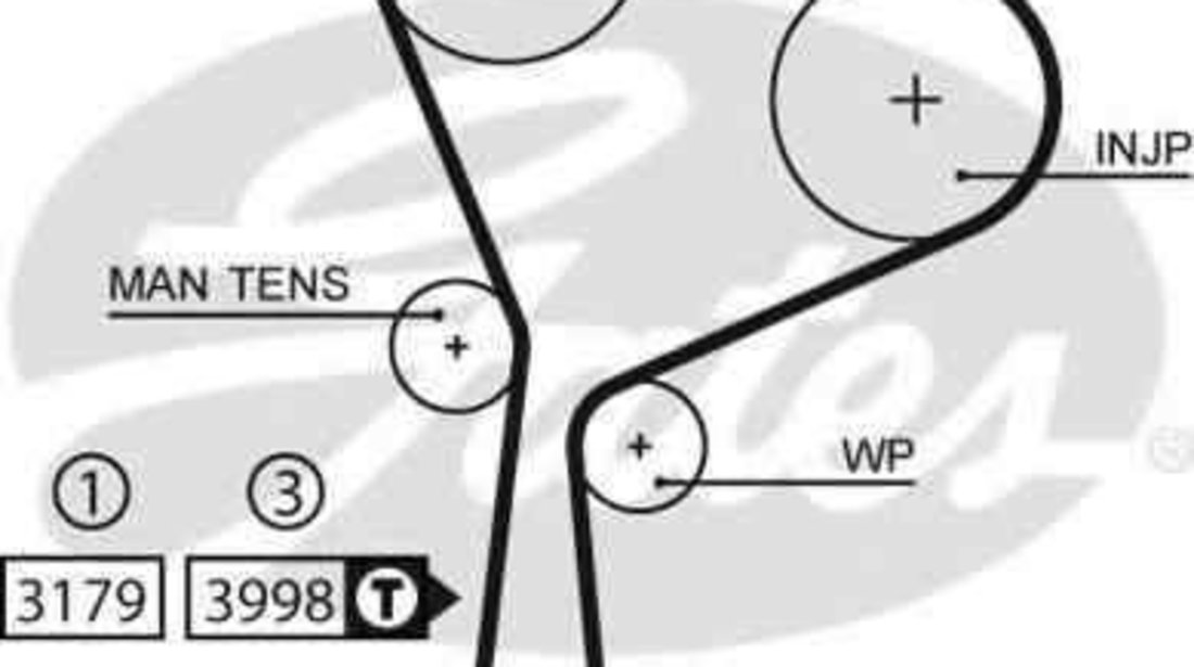 Curea de distributie RENAULT LAGUNA II Grandtour (KG0/1_) GATES 5610XS