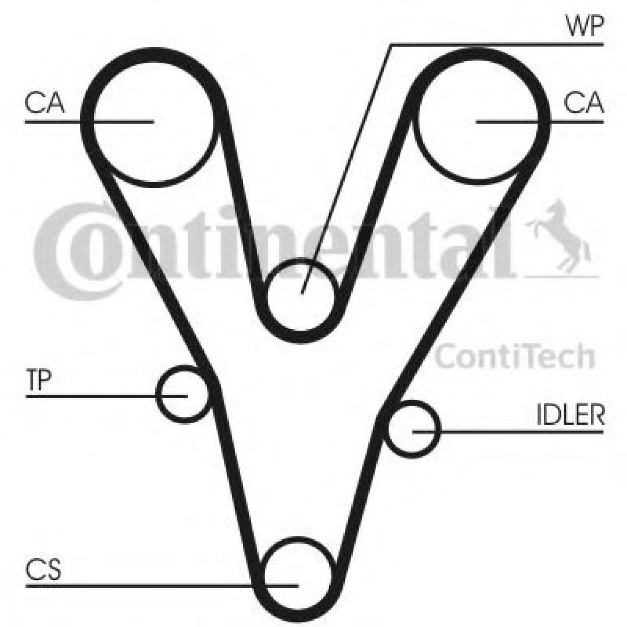 Curea de distributie ROVER 75 (RJ) (1999 - 2005) CONTITECH CT1096 piesa NOUA