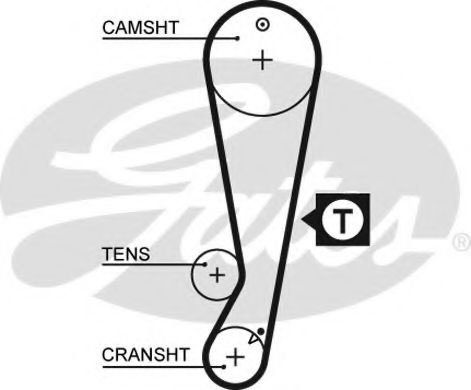Curea de distributie TOYOTA COROLLA Hatchback (E11) (1997 - 2002) GATES 5403XS piesa NOUA