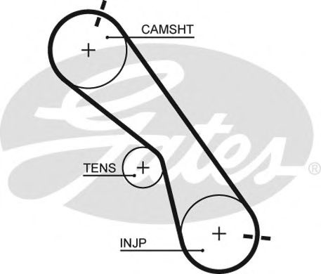 Curea de distributie TOYOTA HILUX II pick-up (LN8, RN5, LN6, YN6, YN5, LN5, RN6) (1983 - 2005) GATES 5560XS piesa NOUA