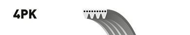Curea transmisie cu caneluri SUZUKI WAGON R+ (EM) (1997 - 2000) GATES 4PK813 piesa NOUA