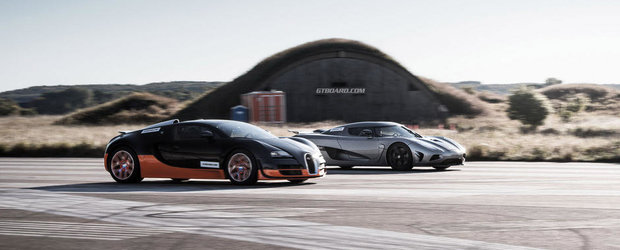 Cursa Anului: Bugatti Veyron Vitesse versus Koenigsegg Agera R